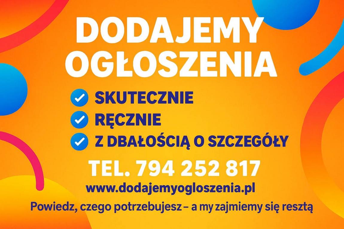Dodajemy ogłoszenia  - do 800 portali