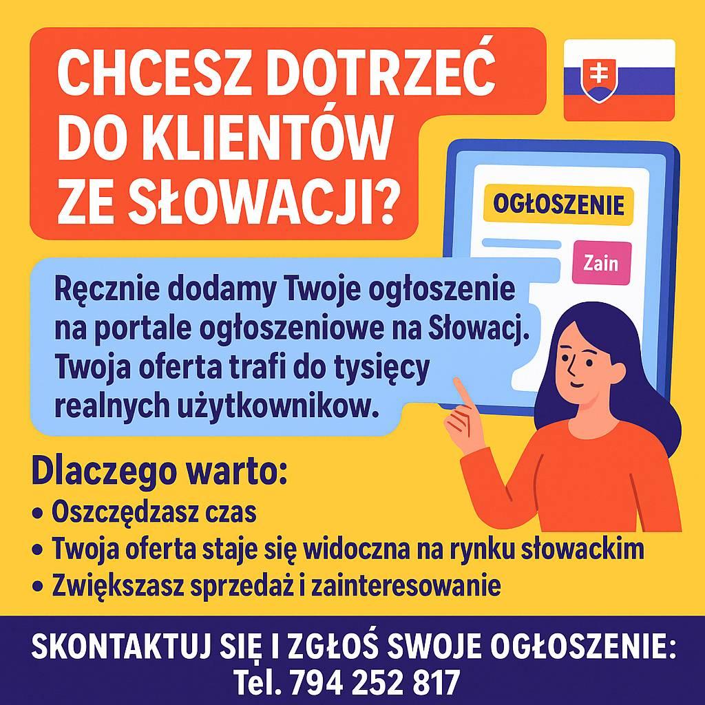 dodawanie ogłoszeń Słowacja - publikacja ogłoszeń 