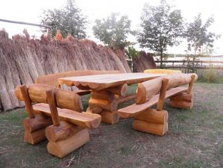 Meble ogrodowe,drewniane ,ławka,stół,hustawki 