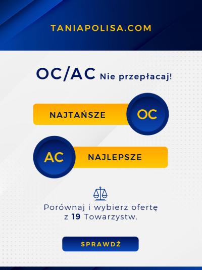 Najtańsza polisa OC i AC w Polsce