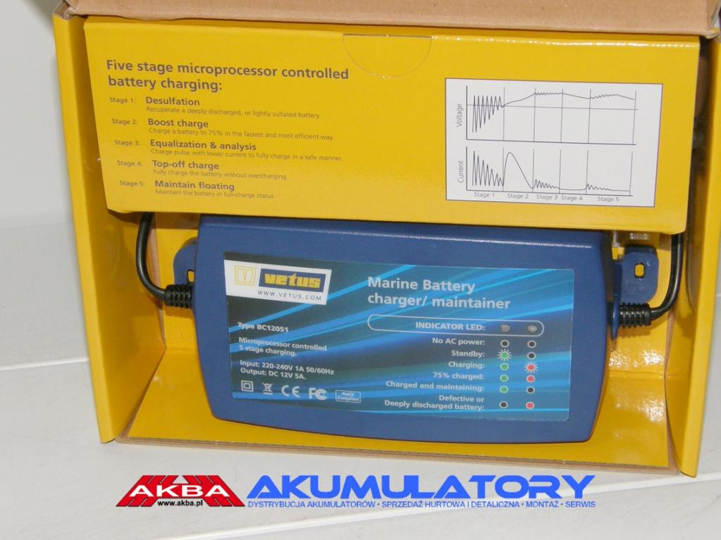 NOWA ładowarka VETUS BATTERY CHARGER 12V 5A MARINE - Wloclaw.ski serwis ...