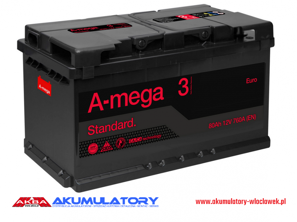 NOWY Akumulator AMEGA Standard M3 12V 100Ah 850A