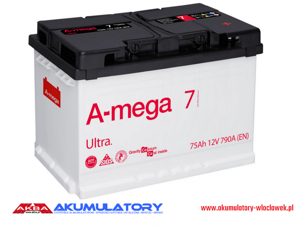 NOWY Akumulator AMEGA Ultra M7 12V 75Ah 790A