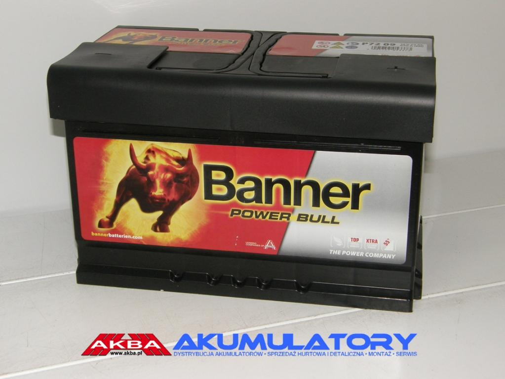 NOWY Akumulator BANNER Power Bull 12V 72Ah 660A 