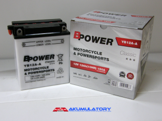 NOWY akumulator BPower Classic YB12A-A 12V 12Ah