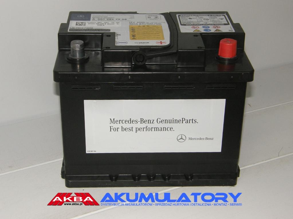 NOWY akumulator Mercedes-Benz OEM AGM  60Ah 660A