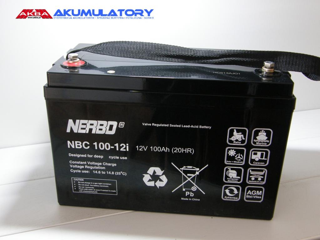 NOWY Akumulator NERBO NBC 100-12i (12V 100Ah)