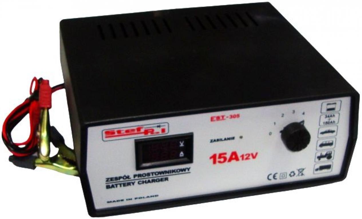 NOWY POLSKI prostownik STEF-POL EST-305 12V 15A