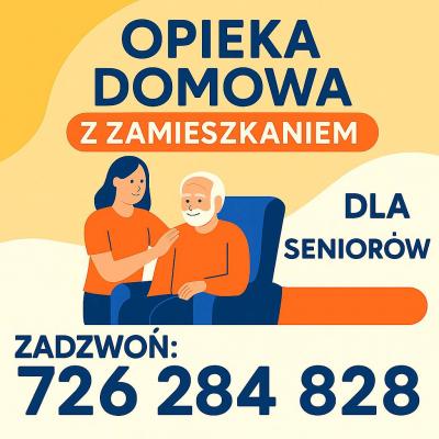 Opieka seniora Włocławek z zamieszkaniem.  