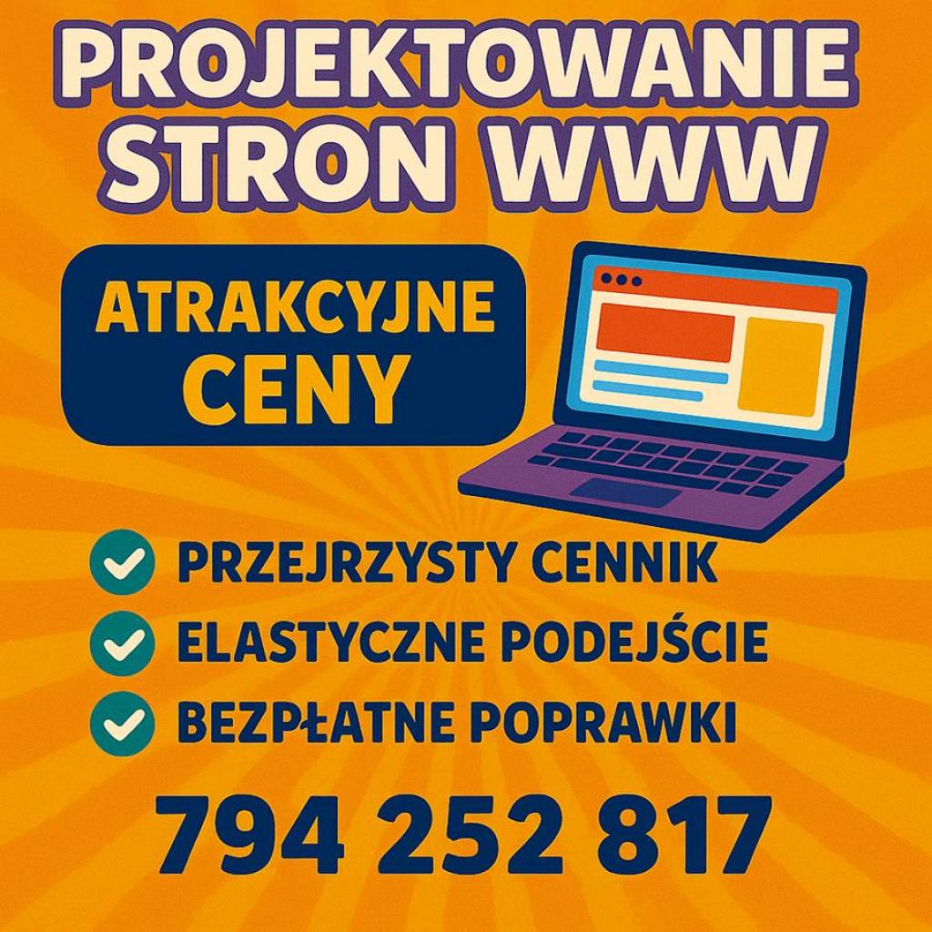 Projekty stron www, Wordpress/ Bez zaliczki 