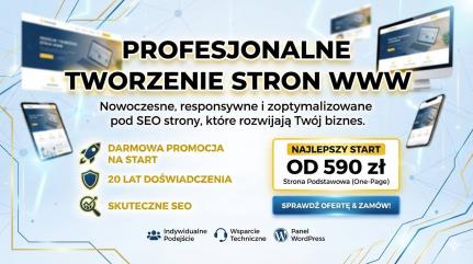 Strona internetowa już od 590 zł  