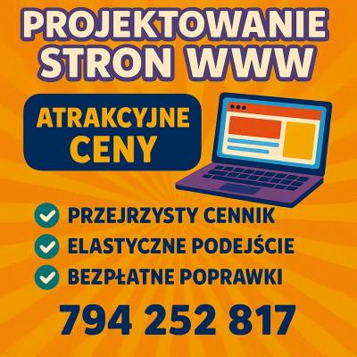 Strona internetowa od 500 PLN z mocną promocją  