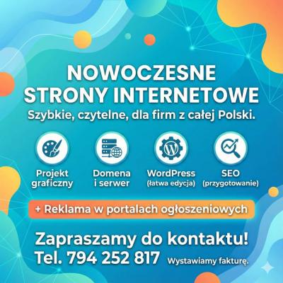 Strona internetowa od 500 PLN z mocną promocją  